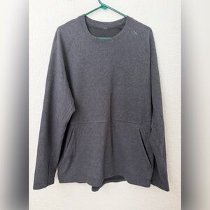 Lululemon At Ease Crew Heathered Black / Grey - XL